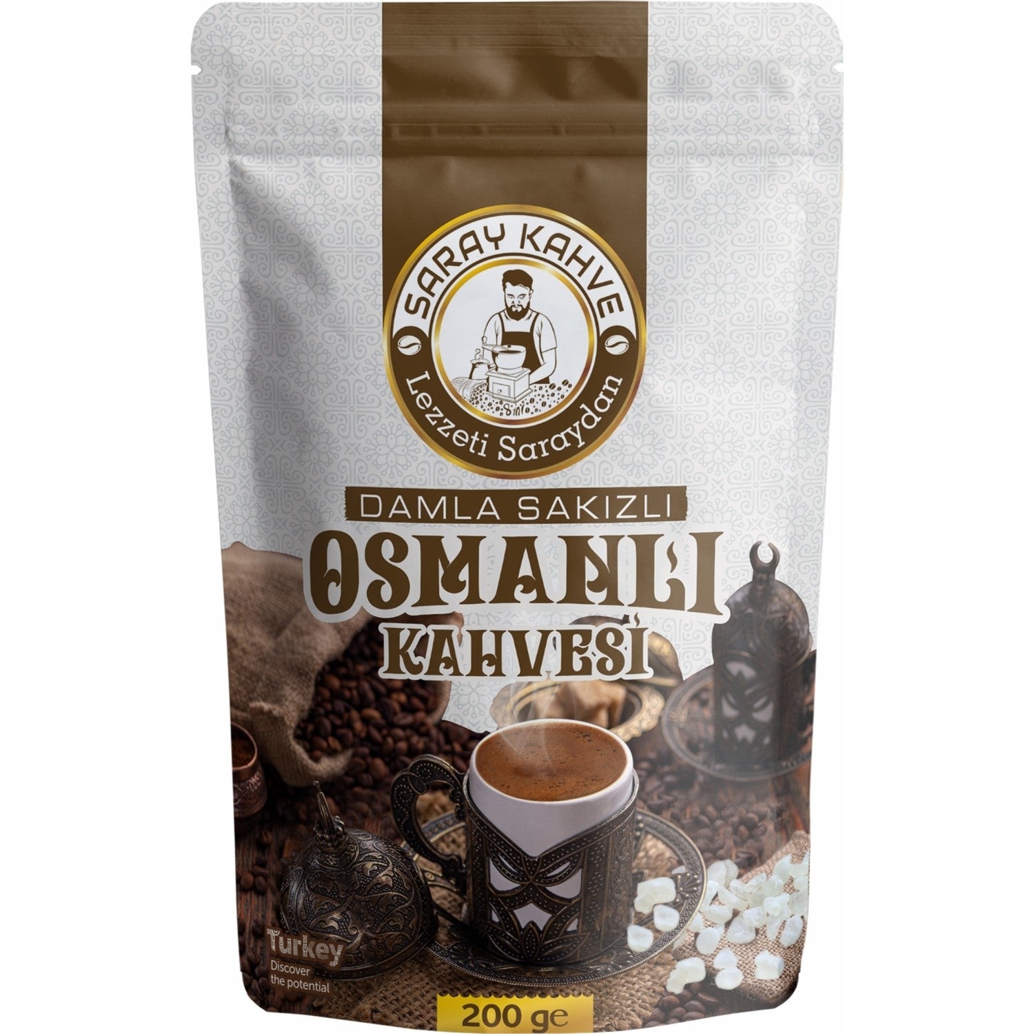 Saray Kahve Mastic Flavored Ottoman Coffee 200 g - MALLTURK