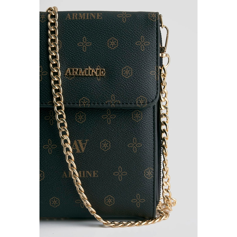 Armine Printed Handbag Black
