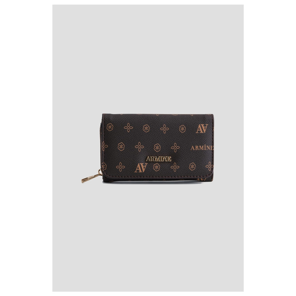 Armine Printed Wallet 25YD7012 Brown