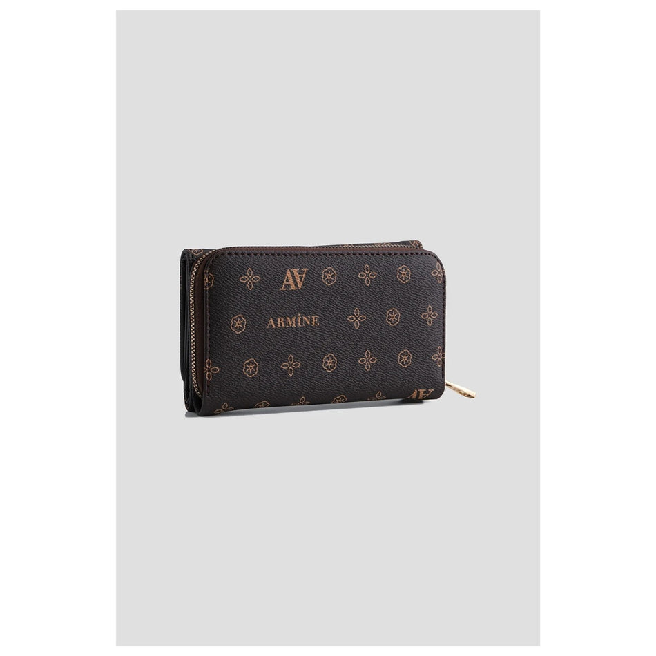 Armine Printed Wallet 25YD7012 Brown
