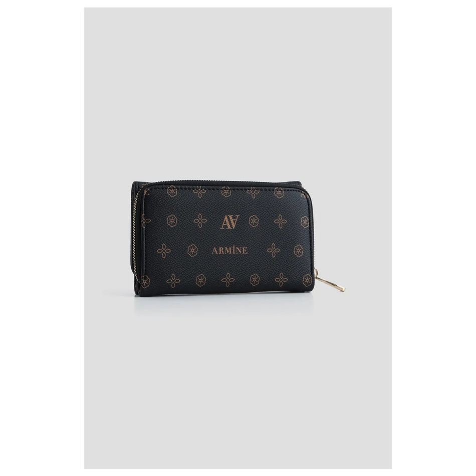 Armine Printed Wallet Black