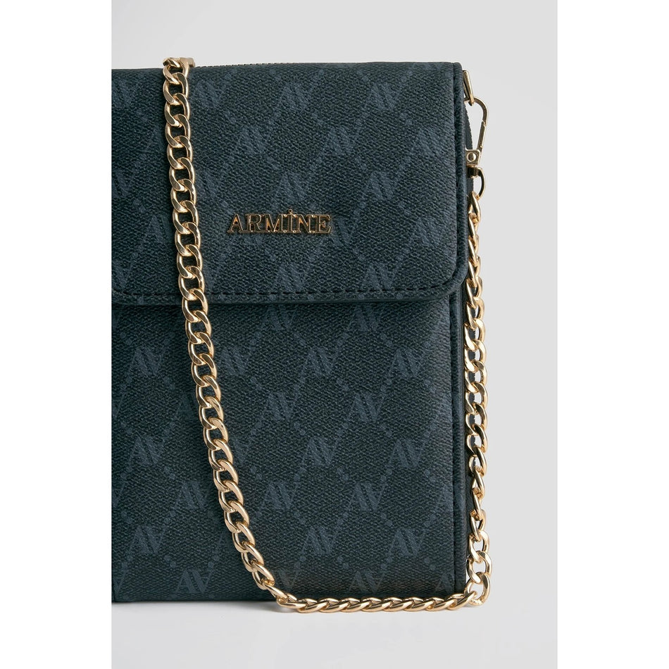 Armine Polka Dot Handbag Black