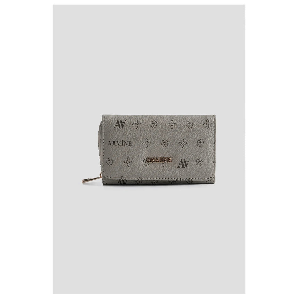Armine Printed Wallet, Mink