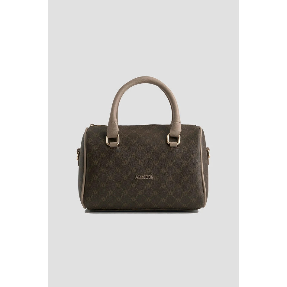 Armine Polka Dot Bag Brown - Modern Design Offering a Stylish Look for Women