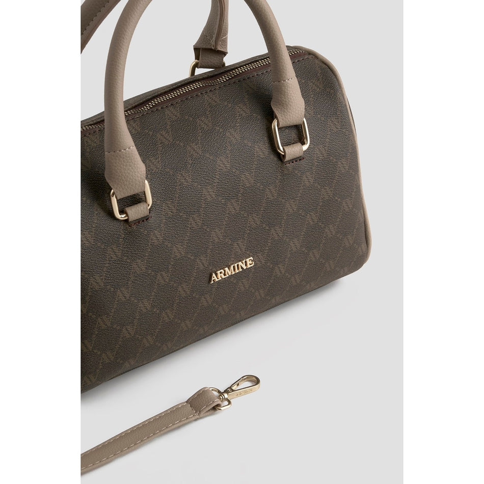Armine Polka Dot Bag Brown - Modern Design Offering a Stylish Look for Women