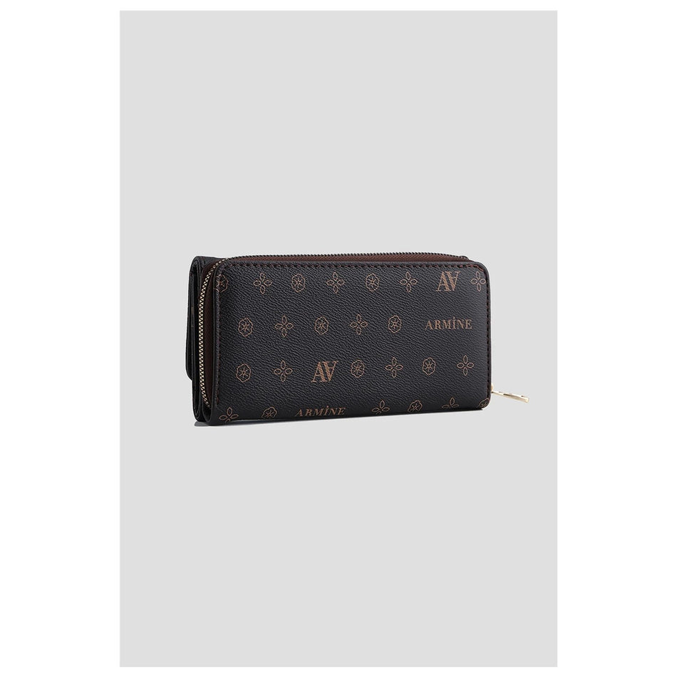 Armine Printed Wallet 25YD7013 Brown
