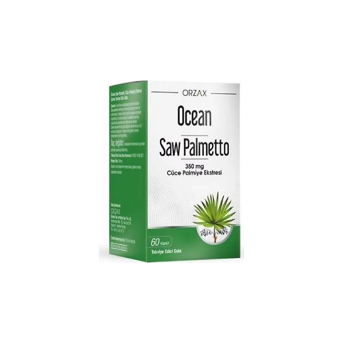 Orzax Ocean Saw Palmetto Ekstresi 350 mg 60 Capsule - MALLTURK