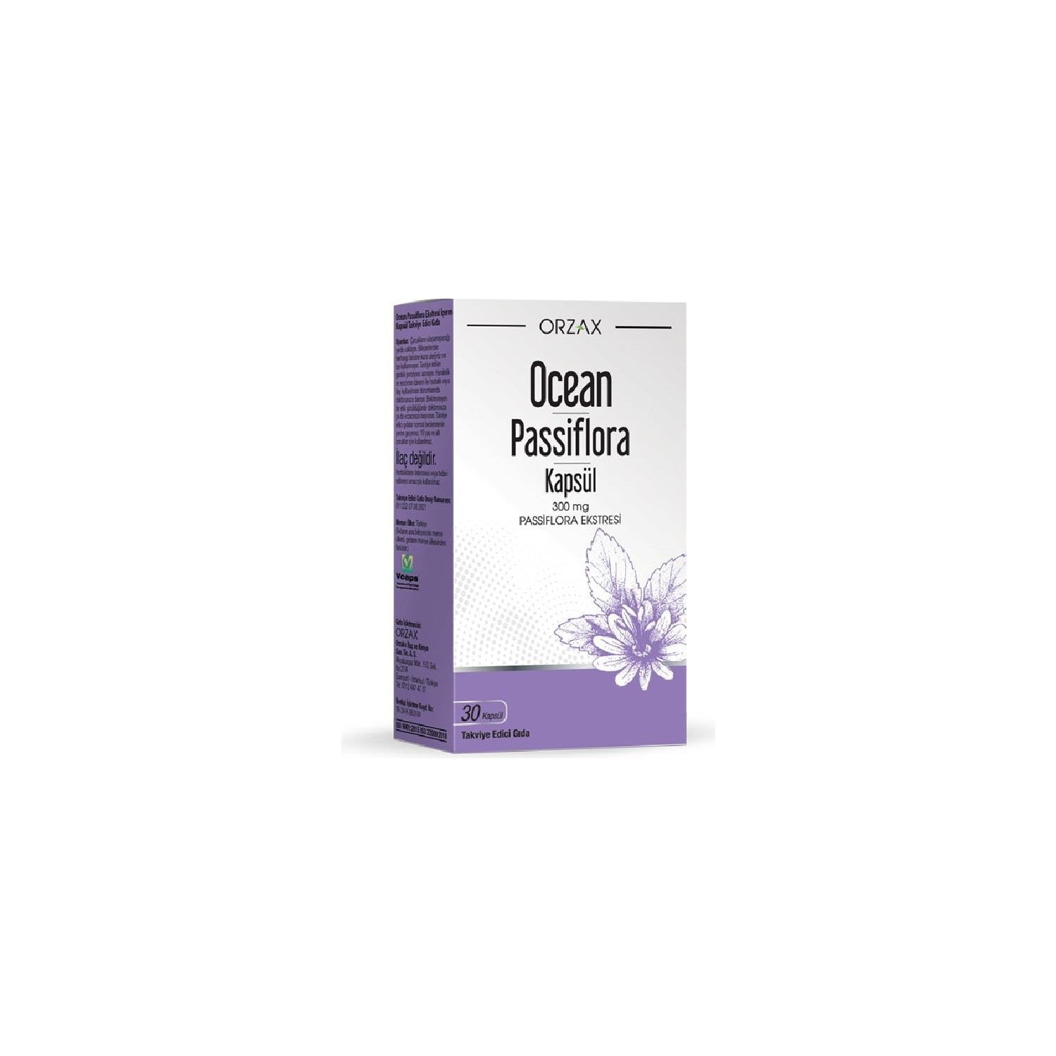 Orzax Ocean Passiflora 30 Capsule - MALLTURK