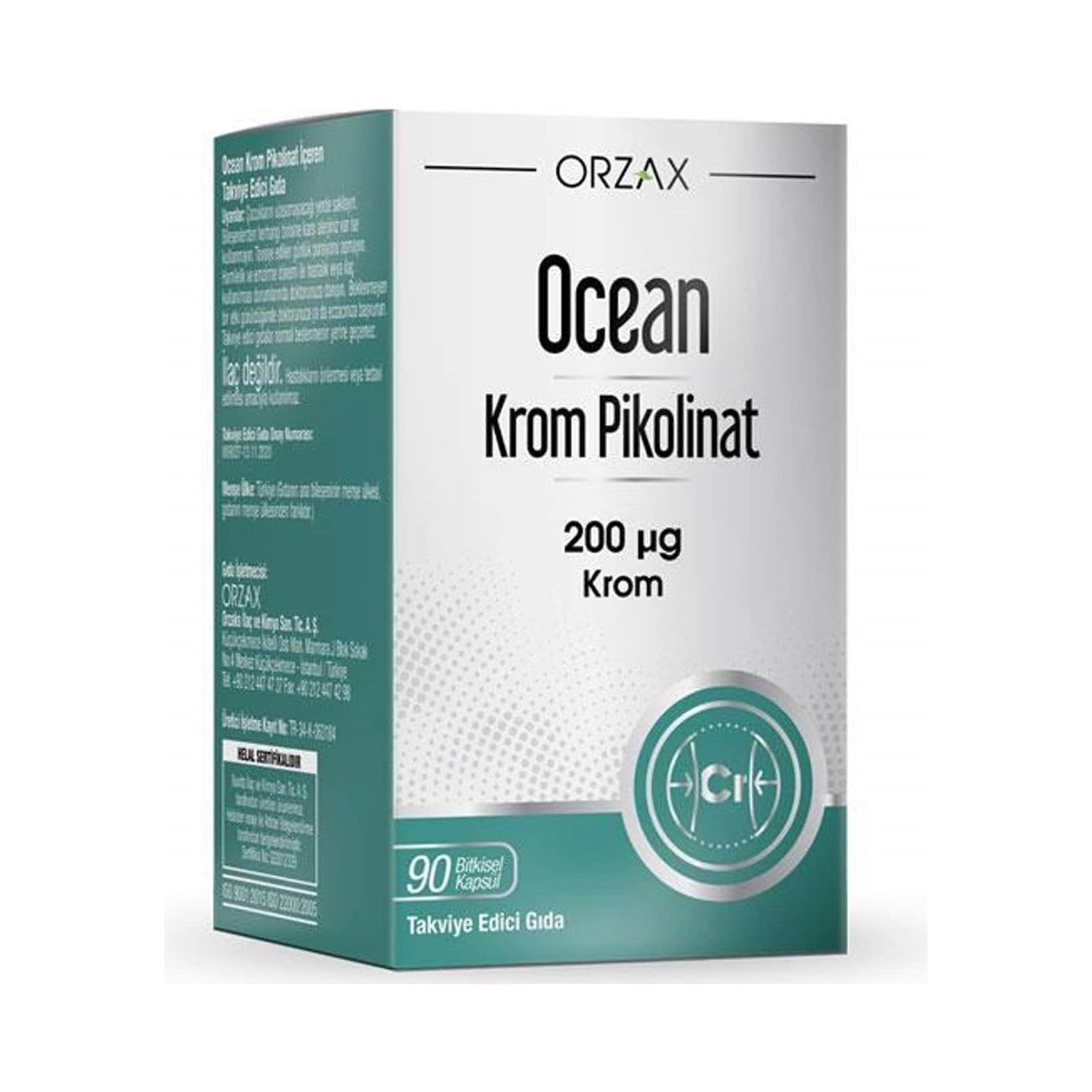 Orzax Ocean Krom Pikolinat 90 Capsule - MALLTURK