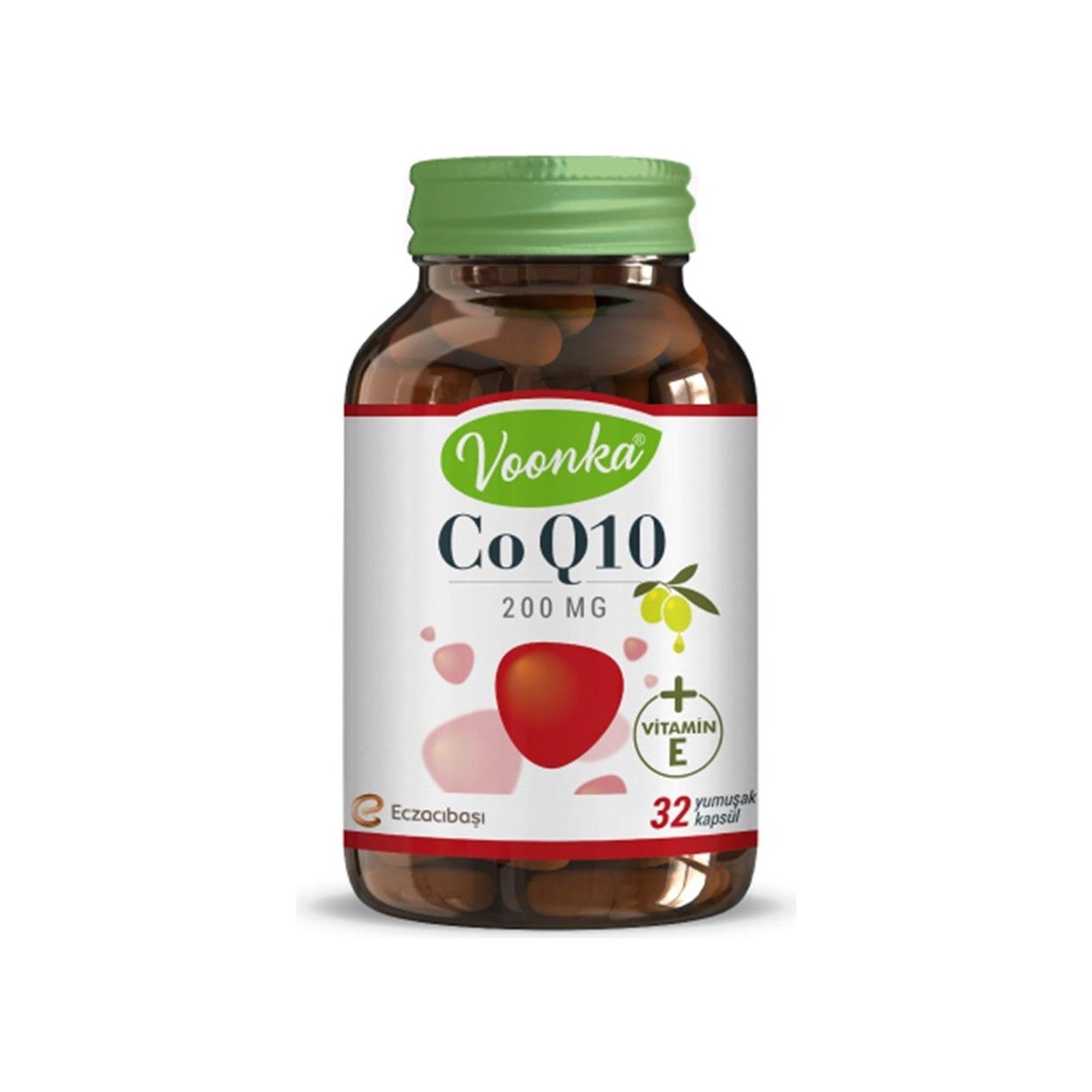 Voonka Co-Q10 200 mg 32 Softgel Coenzyme Q10 - MALLTURK