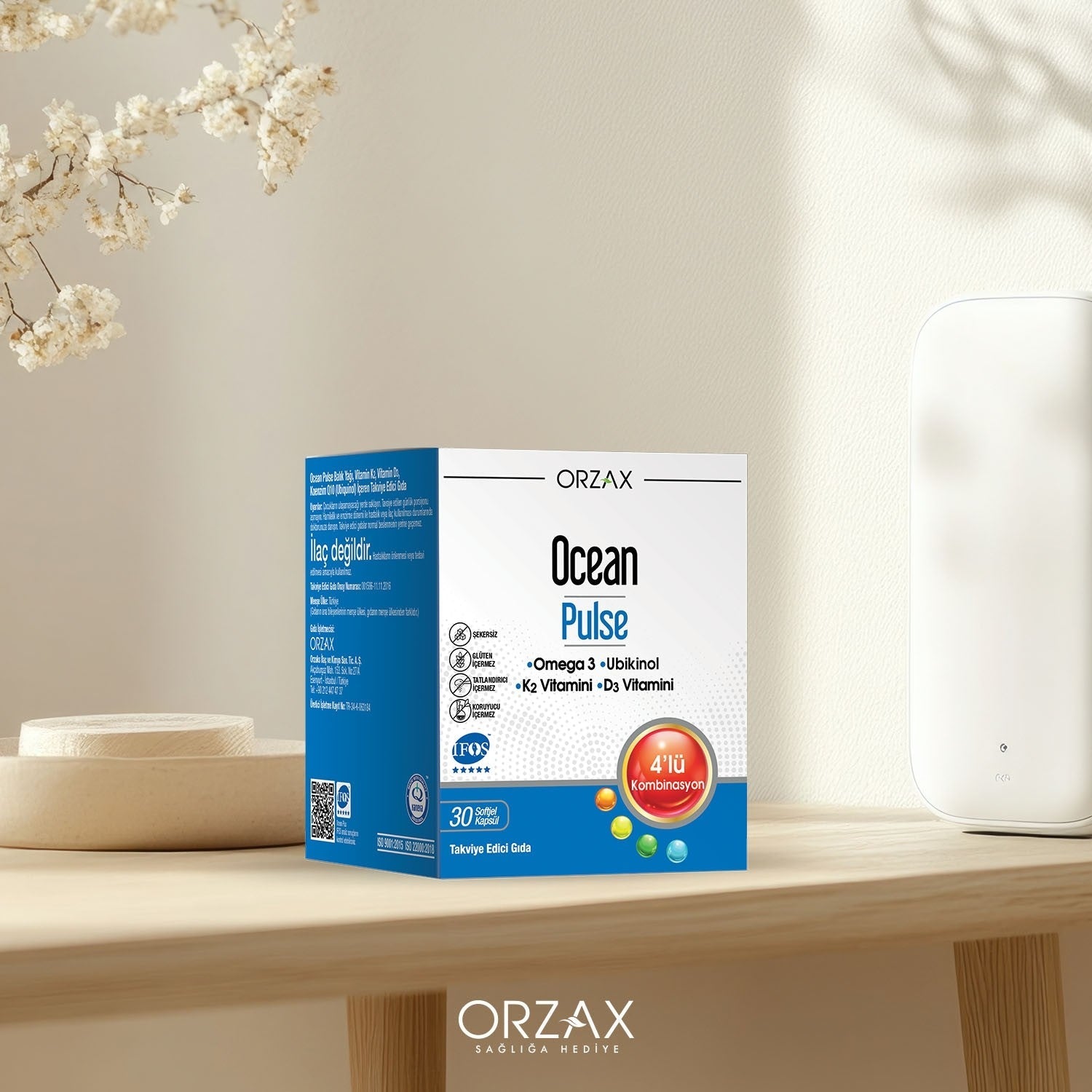 Orzax Ocean Pulse Omega 3 Fish Oil 30 Capsule - MALLTURK