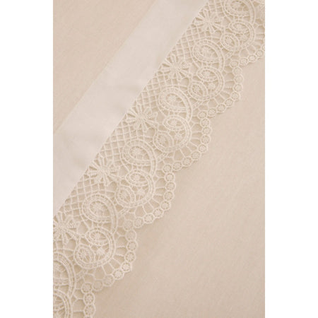 Karaca Home Velisse Lace Double Duvet Cover Set White - MALLTURK