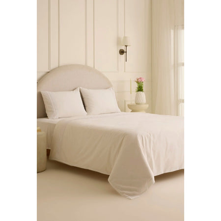 Karaca Home Ricamo Lace Double Duvet Cover Set White - MALLTURK