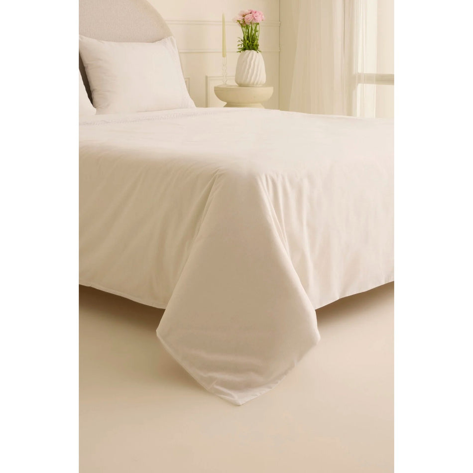 Karaca Home Ricamo Lace Double Duvet Cover Set White - MALLTURK