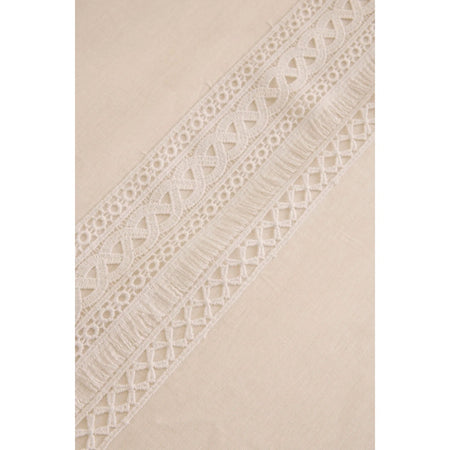 Karaca Home Ricamo Lace Double Duvet Cover Set White - MALLTURK