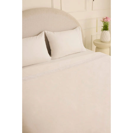 Karaca Home Ricamo Lace Double Duvet Cover Set White - MALLTURK