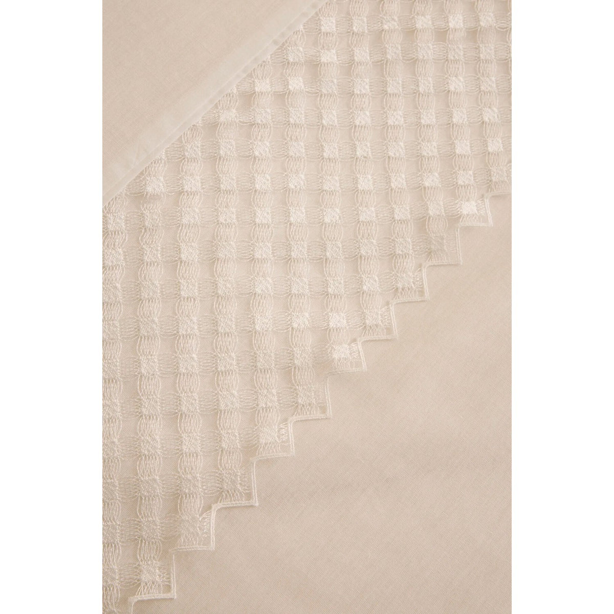 Karaca Home Elvion Lace Double Duvet Cover Set White - MALLTURK