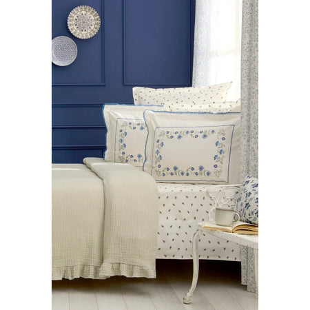 Karaca Home Noeris 100% Cotton Nish Set Double Bed Quilted Bedding Set Multicolour - MALLTURK