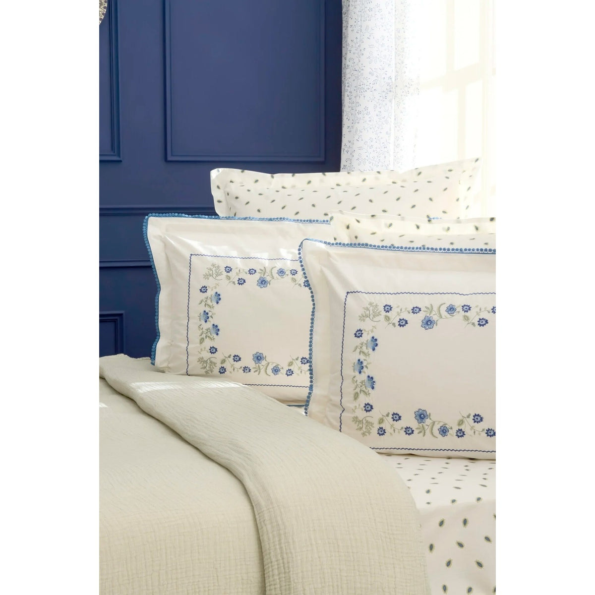 Karaca Home Noeris 100% Cotton Nish Set Double Bed Quilted Bedding Set Multicolour - MALLTURK