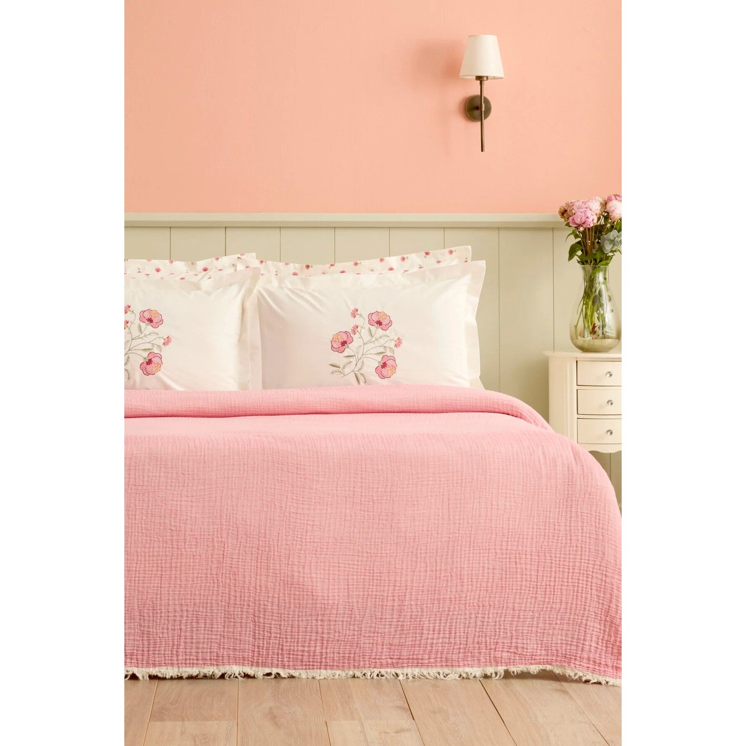 Karaca Home Alvero 100% Cotton Nish Set Double Bed Quilted Bedding Set Multicolour - MALLTURK