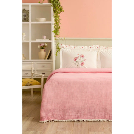 Karaca Home Alvero 100% Cotton Nish Set Double Bed Quilted Bedding Set Multicolour - MALLTURK