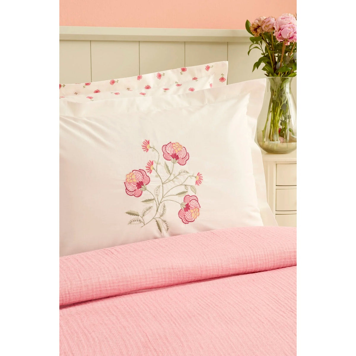 Karaca Home Alvero 100% Cotton Nish Set Double Bed Quilted Bedding Set Multicolour - MALLTURK