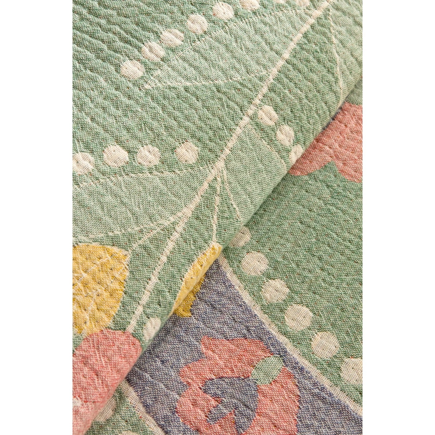Karaca Home Luneor 100% Cotton Nish Set Double Bed Quilted Bedding Set Multicolour - MALLTURK
