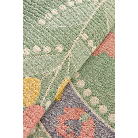 Karaca Home Luneor 100% Cotton Nish Set Double Bed Quilted Bedding Set Multicolour - MALLTURK