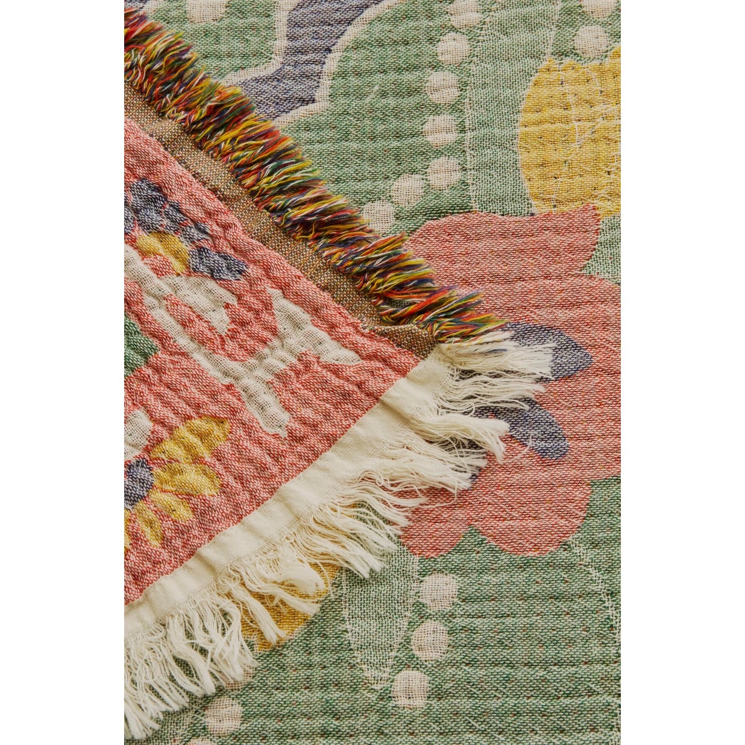 Karaca Home Luneor 100% Cotton Nish Set Double Bed Quilted Bedding Set Multicolour - MALLTURK