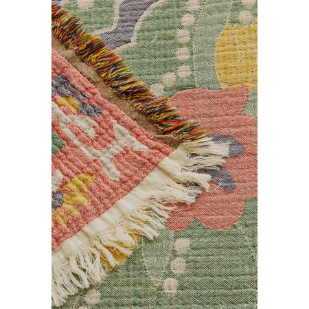 Karaca Home Luneor 100% Cotton Nish Set Double Bed Quilted Bedding Set Multicolour - MALLTURK