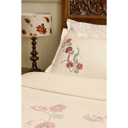 Karaca Home Noera 100% Cotton Nish Set Double Bed Quilted Bedding Set Multicolour - MALLTURK
