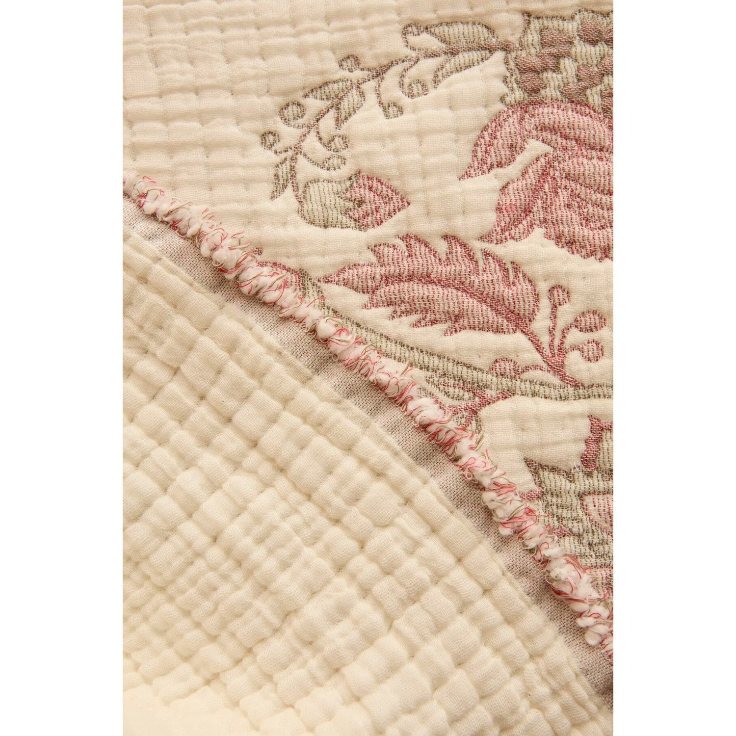 Karaca Home Noera 100% Cotton Nish Set Double Bed Quilted Bedding Set Multicolour - MALLTURK