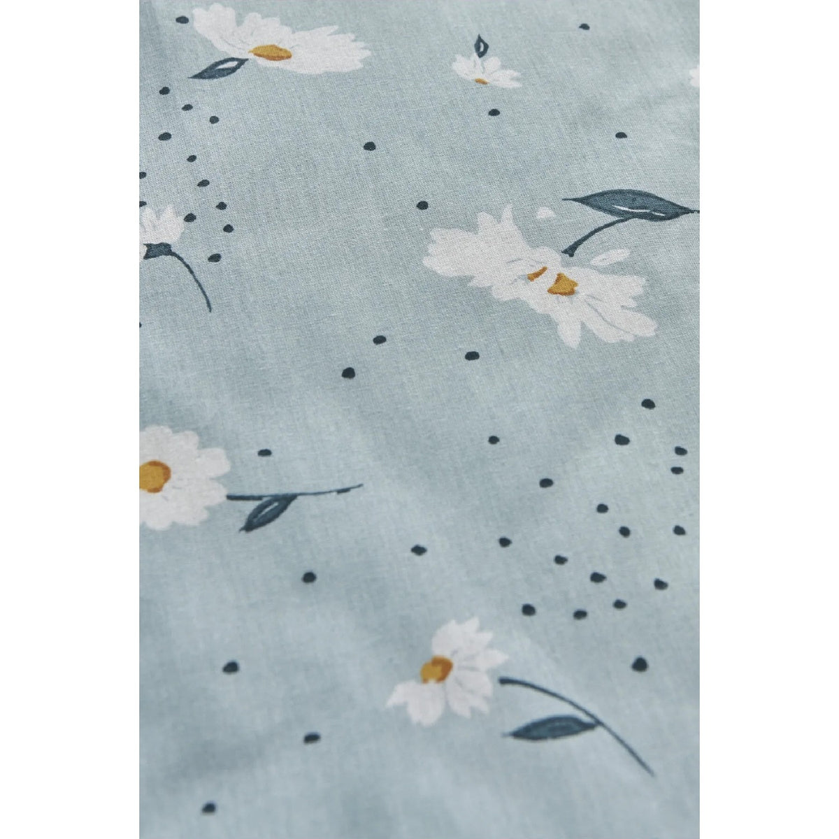 Karaca Home Daisy 100% Cotton Single Duvet Cover Set Mint - MALLTURK