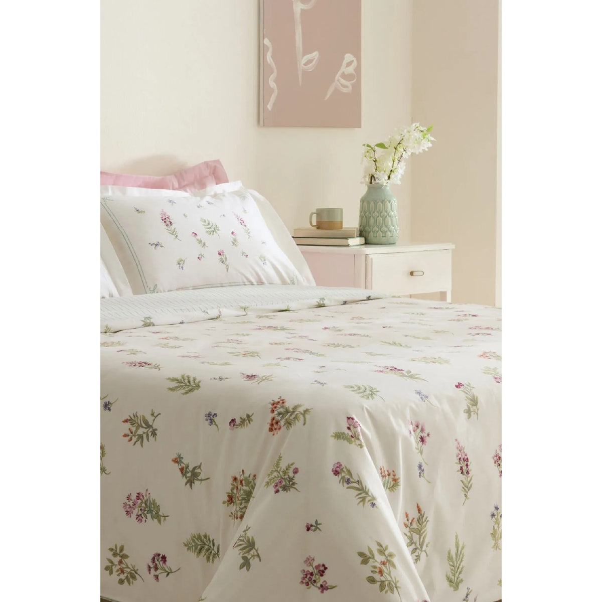 Karaca Home Le Mans 100% Cotton Single Duvet Cover Set Pink - MALLTURK
