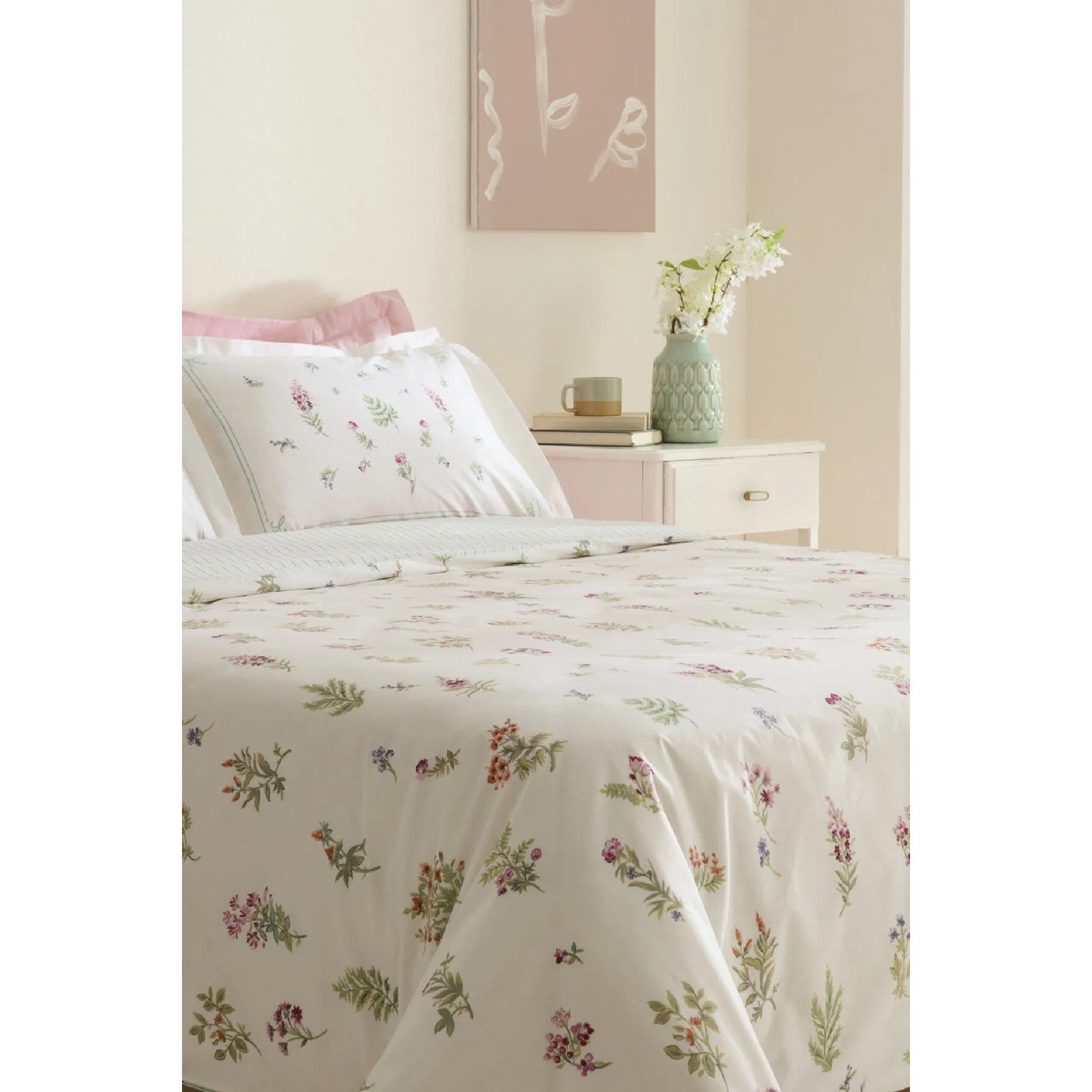 Karaca Home Le Mans 100% Cotton Single Duvet Cover Set Pink - MALLTURK