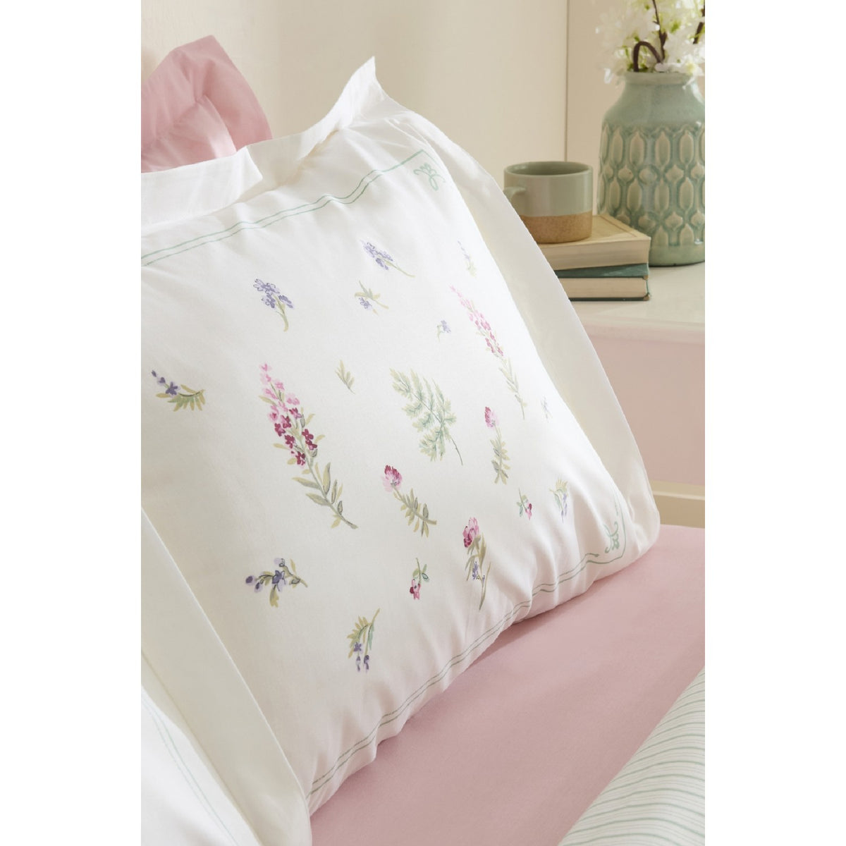 Karaca Home Le Mans 100% Cotton Single Duvet Cover Set Pink - MALLTURK