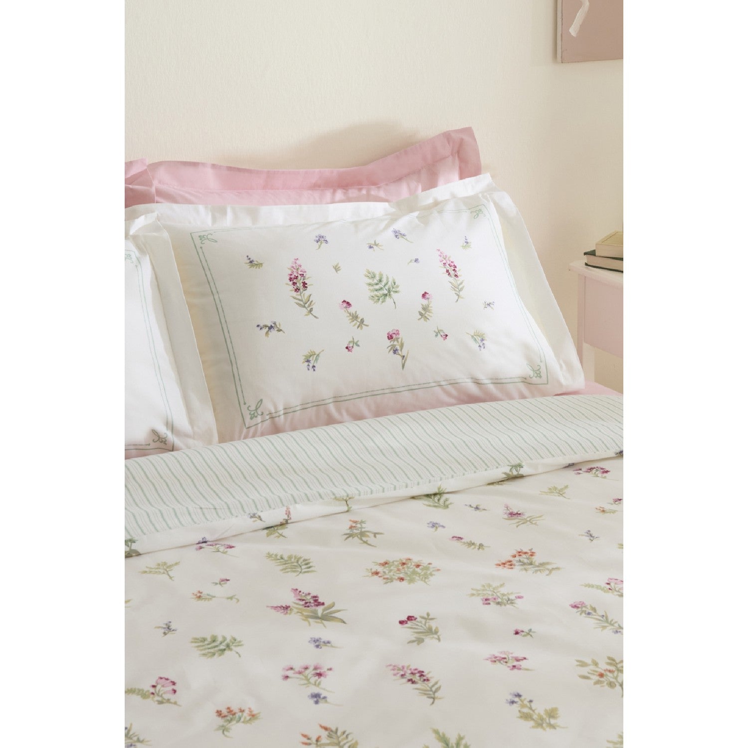 Karaca Home Le Mans 100% Cotton Single Duvet Cover Set Pink - MALLTURK