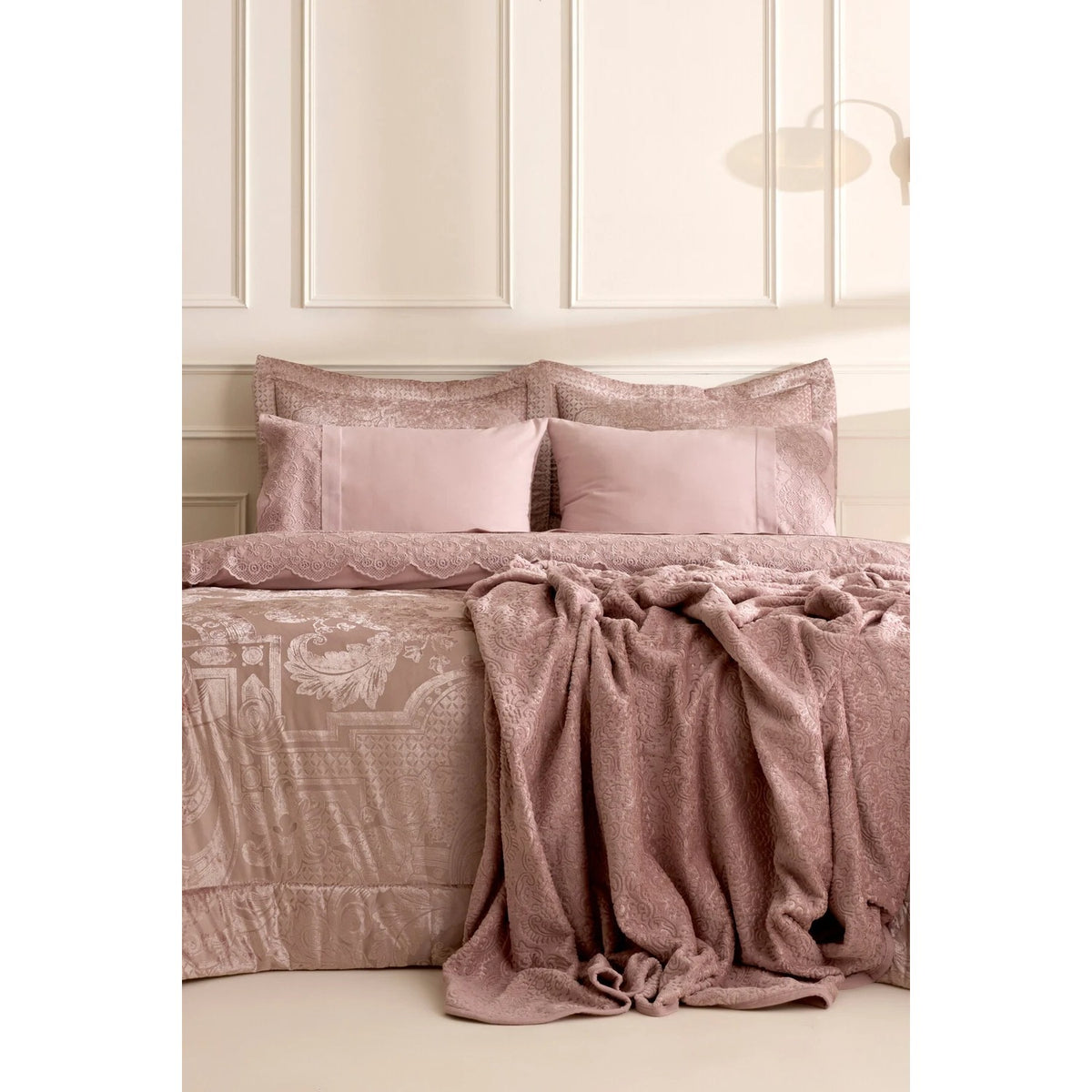 Karaca Home Valeria Best 8-Piece Bridal Set, Rose Pink - MALLTURK