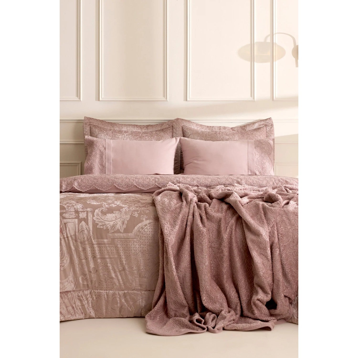 Karaca Home Valeria Best 8-Piece Bridal Set, Rose Pink - MALLTURK