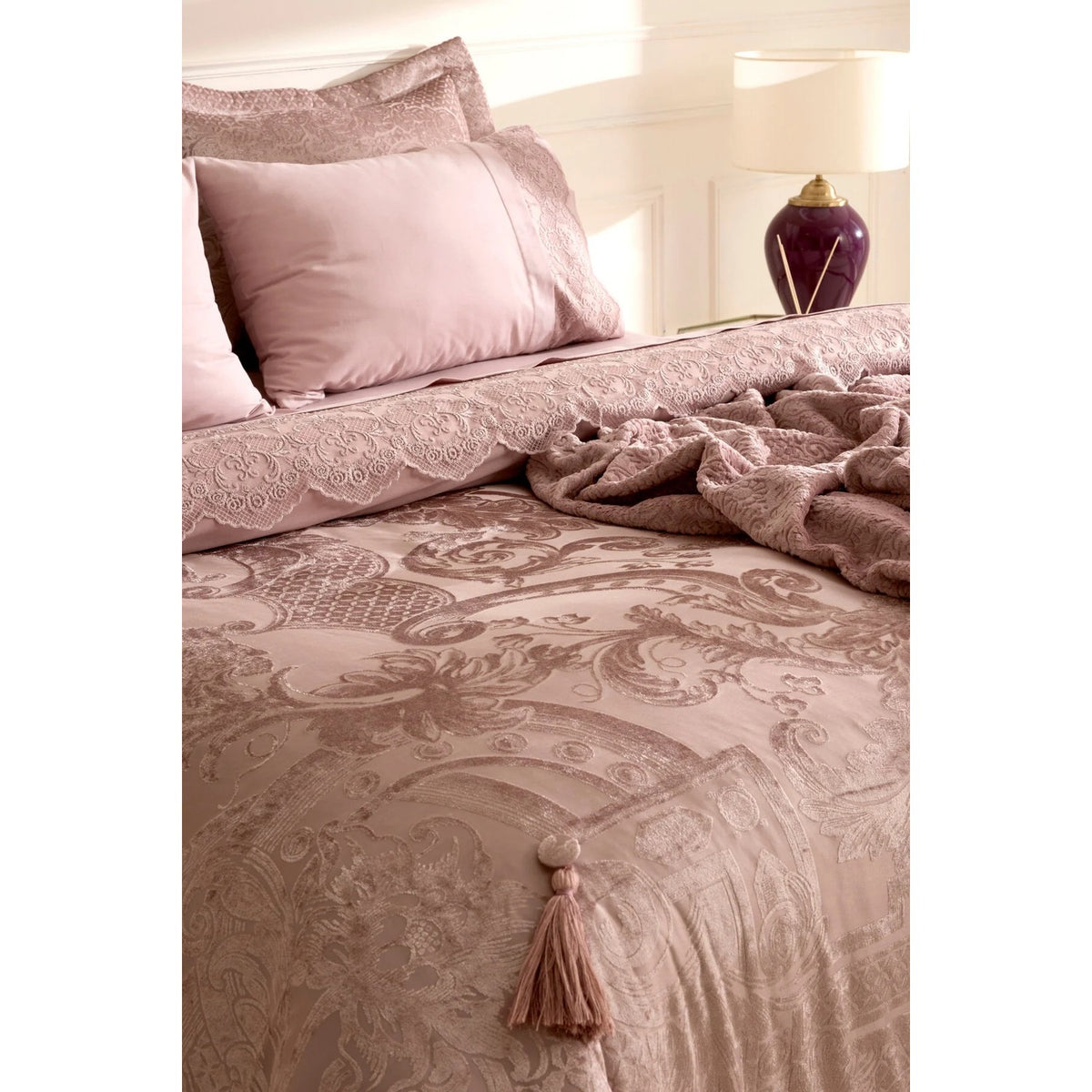 Karaca Home Valeria Best 8-Piece Bridal Set, Rose Pink - MALLTURK