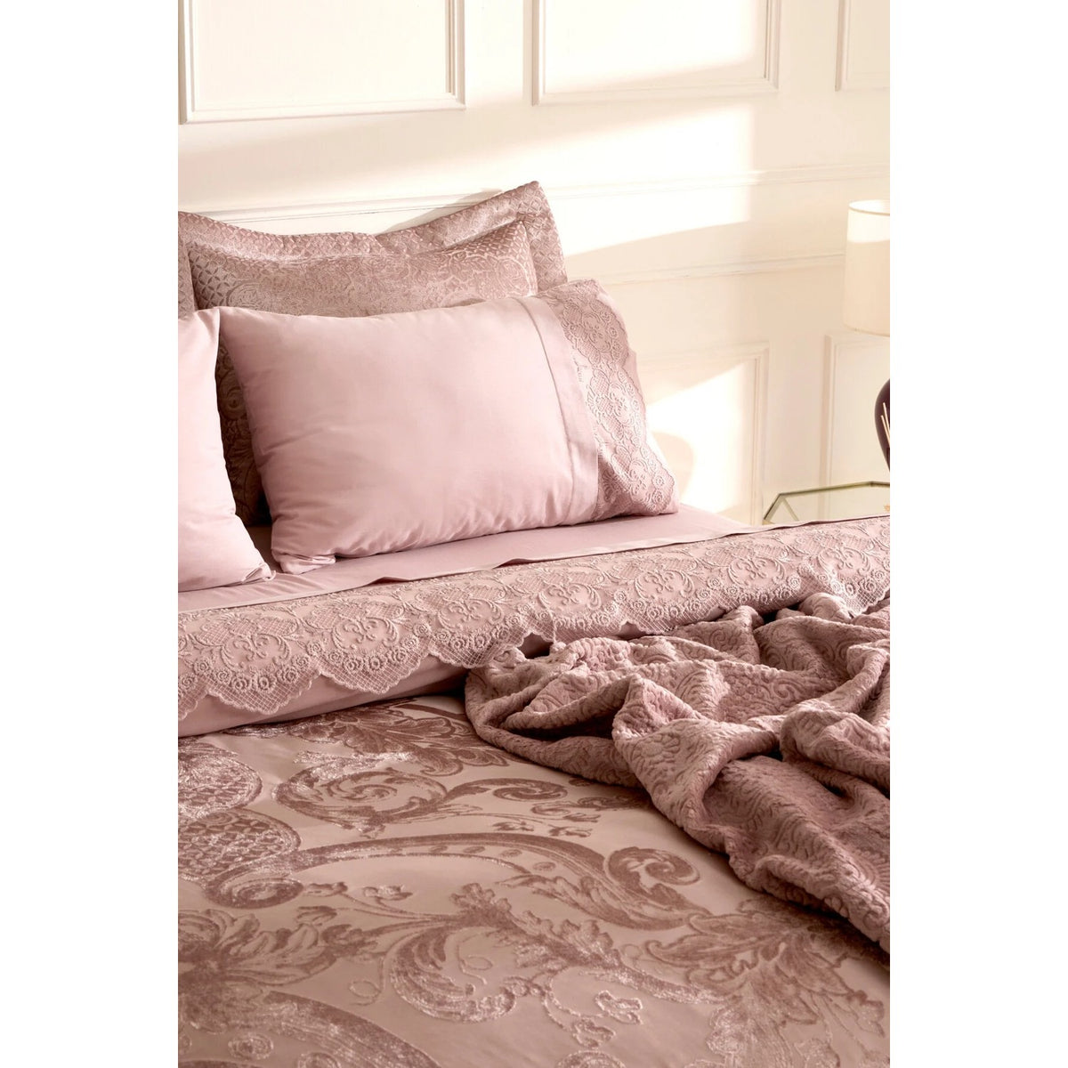 Karaca Home Valeria Best 8-Piece Bridal Set, Rose Pink - MALLTURK