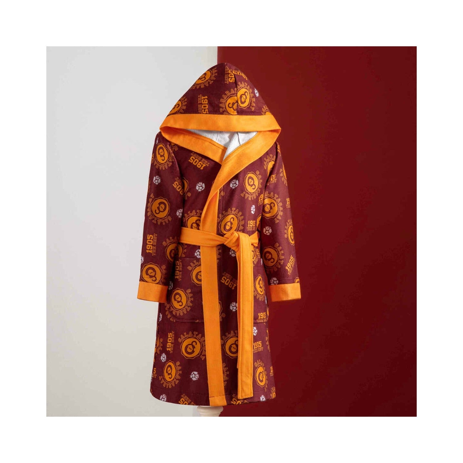 Tac Licensed Galatasaray 10-12 Years Old Printed Children's Bathrobe - MALLTURK