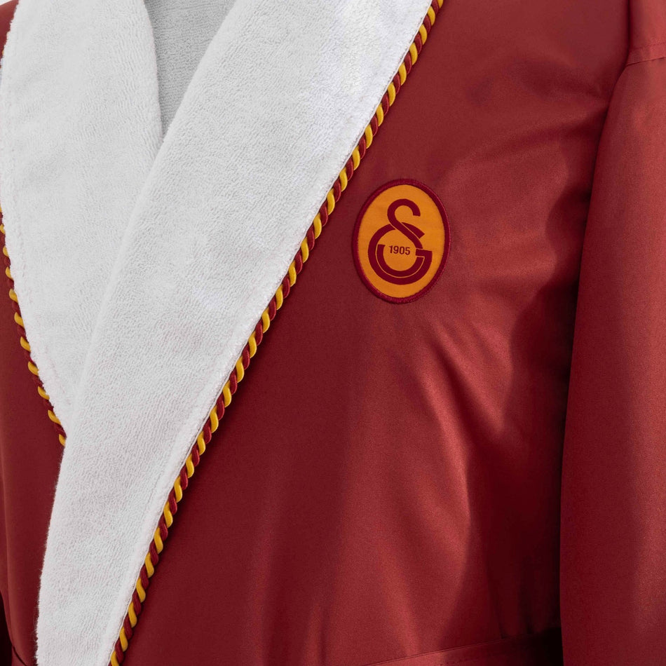 Tac Licensed Galatasaray Double Collar Cotton XL Adult Bathrobe - MALLTURK
