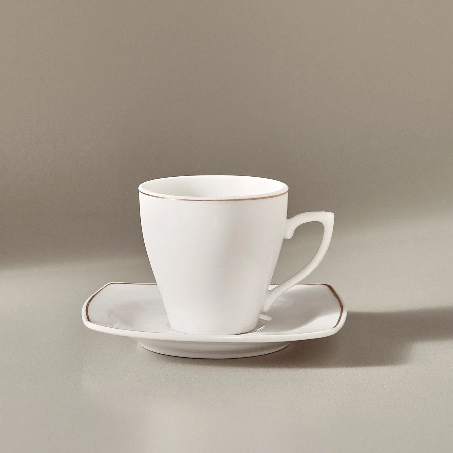 Karaca Jamie Porcelain Turkish Coffee Cup Set for 6, 90 ml - MALLTURK