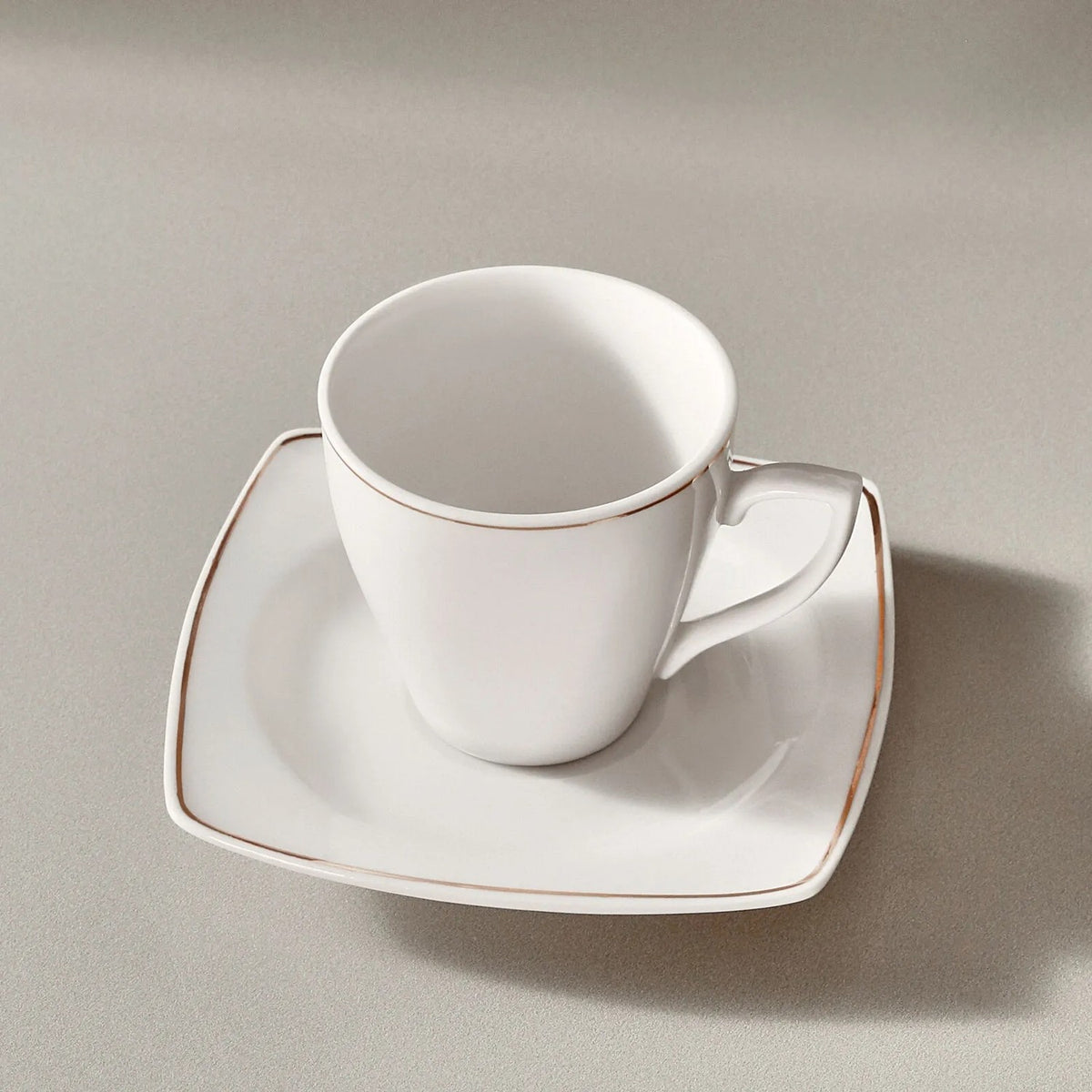 Karaca Jamie Porcelain Turkish Coffee Cup Set for 6, 90 ml - MALLTURK