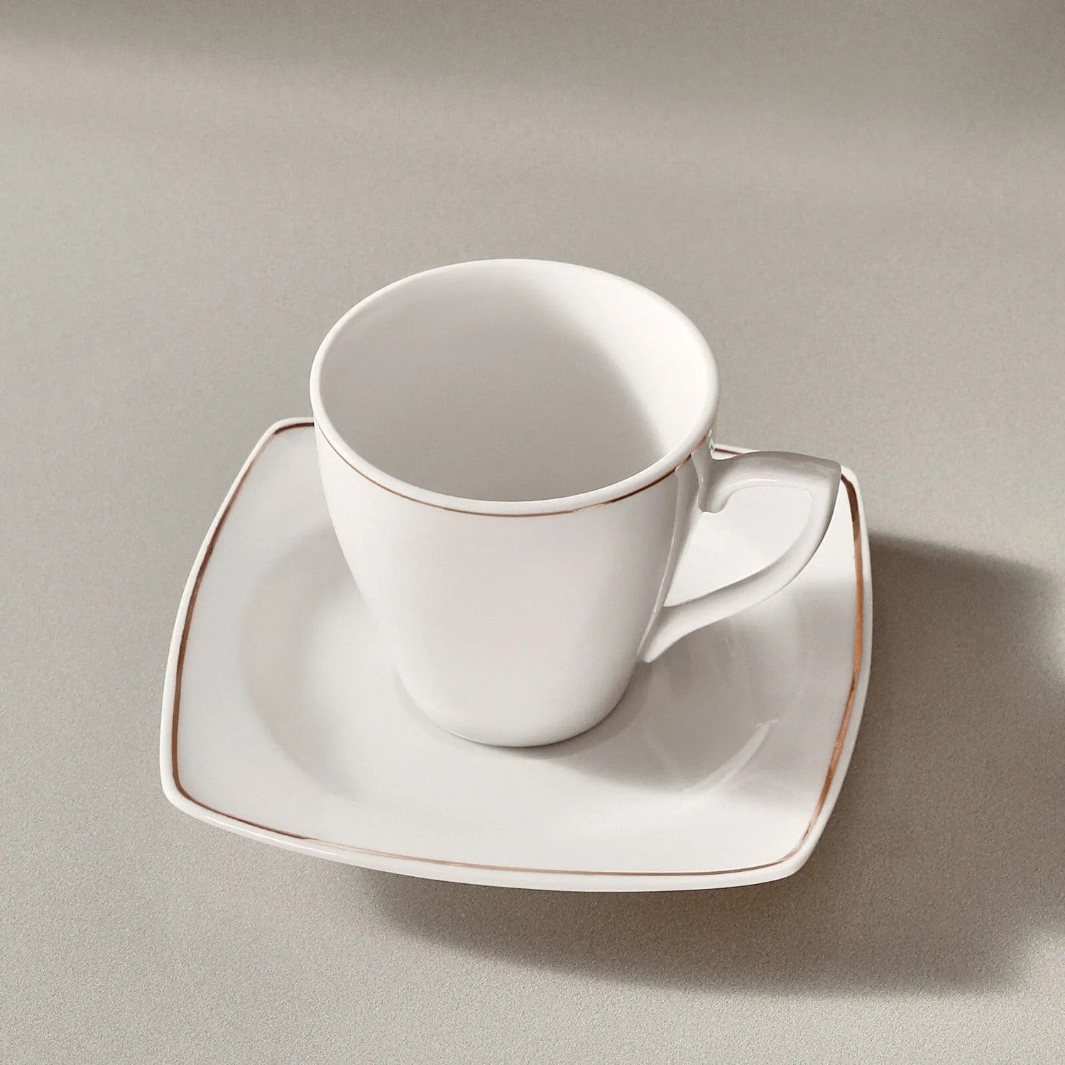 Karaca Jamie Porcelain Turkish Coffee Cup Set for 6, 90 ml - MALLTURK