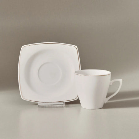 Karaca Jamie Porcelain Turkish Coffee Cup Set for 6, 90 ml - MALLTURK