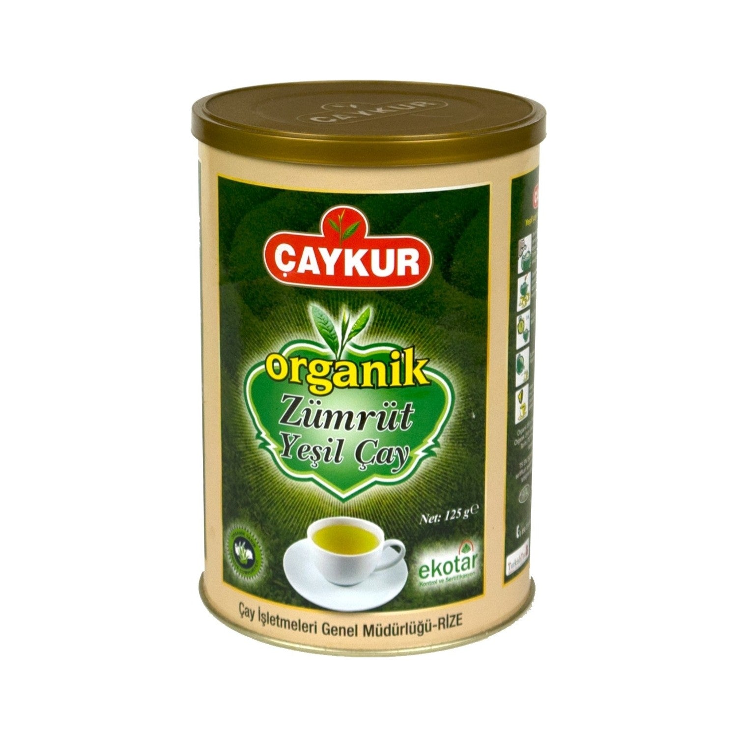 Caykur Organik Zumrut green tea 750 g 6-pack natural leaf flavored quality tea - MALLTURK