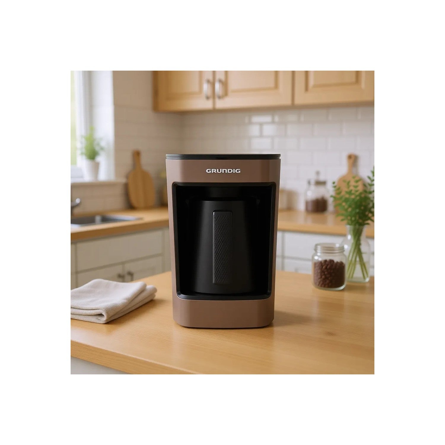 Grundig TKM 1343 K Turkish Coffee Maker, Brown, 5-Cup Capacity - MALLTURK