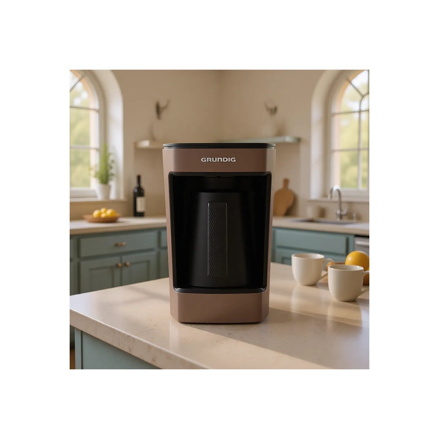 Grundig TKM 1343 K Turkish Coffee Maker, Brown, 5-Cup Capacity - MALLTURK